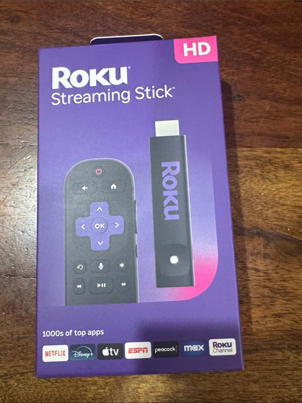 Roku streaming stick and remote control